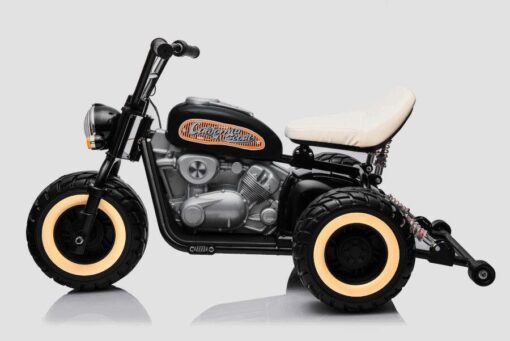 Kindermotorrad Elektrisch 2x800W Brushless Motoren - 24V7A - Schwarz – Bild 3