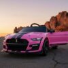 Elektro Kinderauto Lizenziert - Mustang GT500 Shelby Cobra mit Ledersitz und EVA Reifen