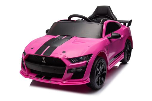Elektro Kinderauto Lizenziert - Mustang GT500 Shelby Cobra mit Ledersitz und EVA Reifen – Bild 3