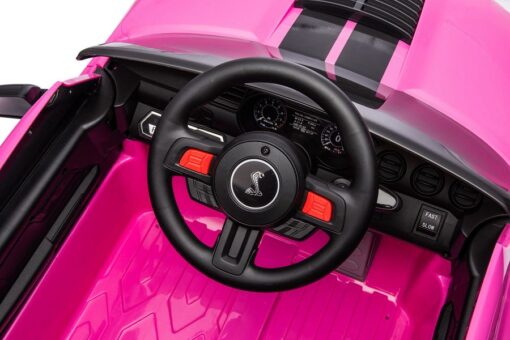 Elektro Kinderauto Lizenziert - Mustang GT500 Shelby Cobra mit Ledersitz und EVA Reifen – Bild 29
