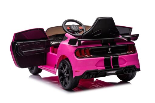Elektro Kinderauto Lizenziert - Mustang GT500 Shelby Cobra mit Ledersitz und EVA Reifen – Bild 21
