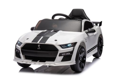 Elektro Kinderauto Lizenziert - Mustang GT500 Shelby Cobra mit Ledersitz und EVA Reifen – Bild 4