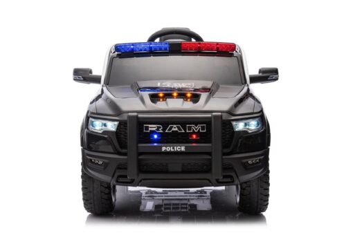 Kinderauto Elektro Polizei Dodge RAM 1500 RHO Mit Lederitz und EVA Reifen – Bild 4