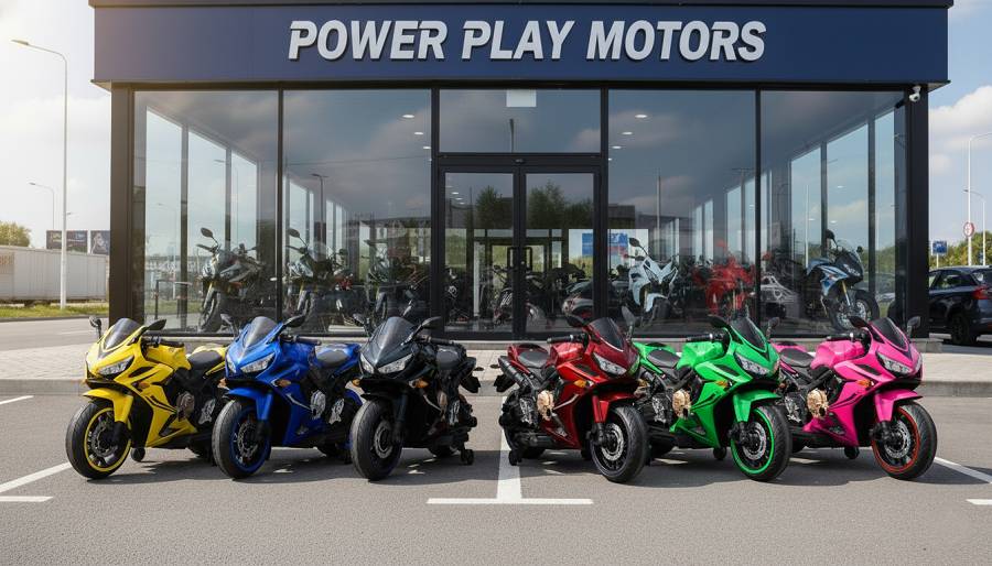 Elektrische Kindermotorrad 999- 12V7A Akku - 2 Motoren, Musik und Lichter und Ledersitz-Rot – Bild 3