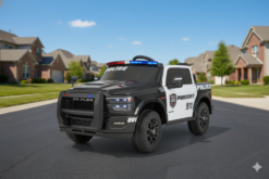 Polizei Kinderfahrzeug Dodge RAM 2500 "Rebel" 24V Mit Ledersitz, 2 Sitzer und EVA Reifen