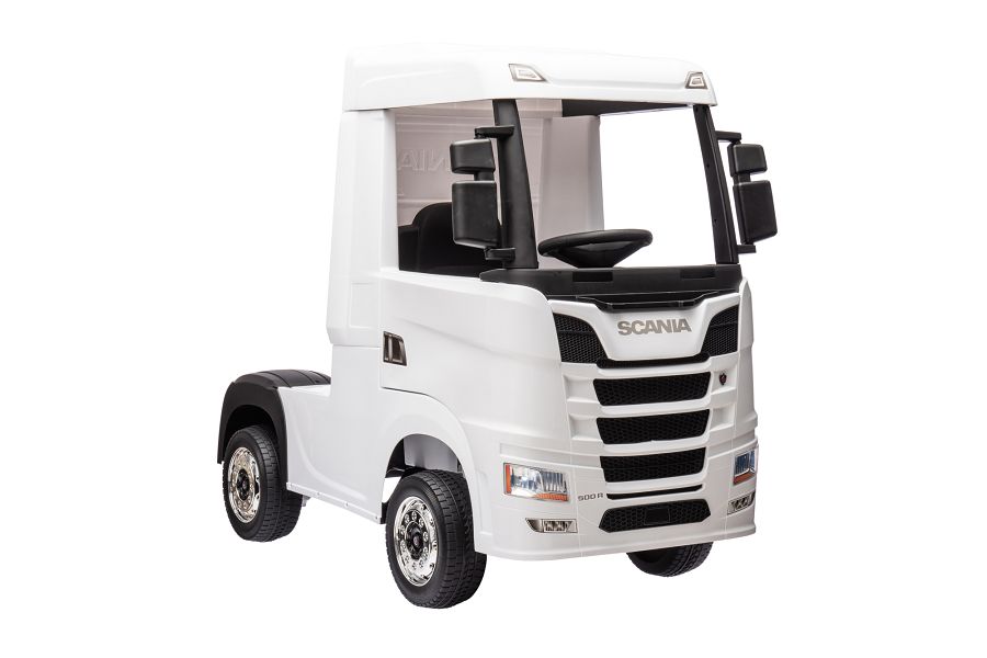 Elektro Kinder LKW "SCANIA R Series" – 4-Motoren, 2x12V Akku, 2.4G, EVA-Reifen, Ledersitz-Weiss – Bild 7
