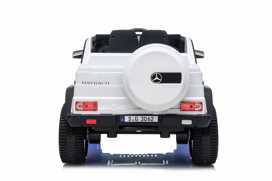Elektro Auto Kinderfahrzeug „Mercedes Maybach G650“ – Lizenziert –2 Sitzer- 24V, 4 Motoren- 2,4Ghz, MP3+Ledersitz+EVA-Weiss – Bild 11