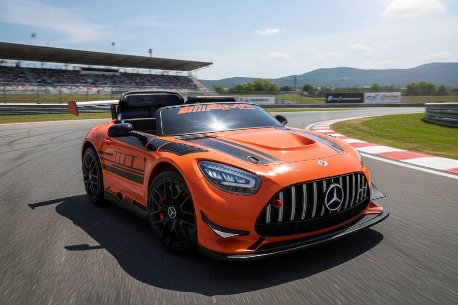 Elektro Kinderfahrzeug Mercedes-AMG GT3 Lizenziert mit Mp3, EVA, Ledersitz