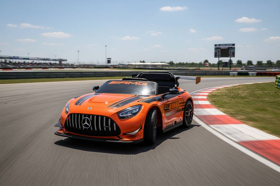 Elektro Kinderfahrzeug Mercedes-AMG GT3 Lizenziert mit Mp3, EVA, Ledersitz – Bild 5