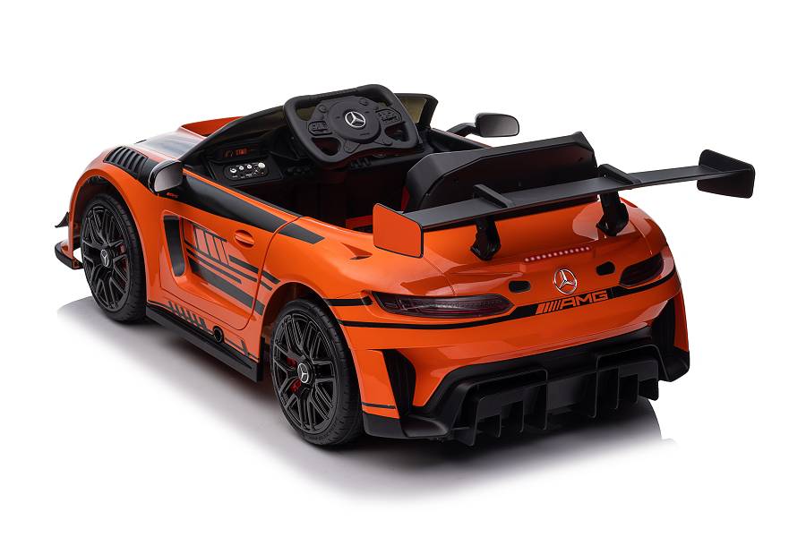 Elektro Kinderfahrzeug Mercedes-AMG GT3 Lizenziert mit Mp3, EVA, Ledersitz – Bild 6