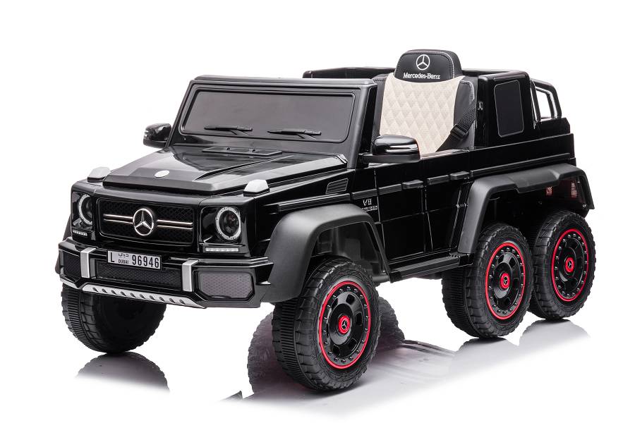 Elektro Kinderfahrzeug "Mercedes G63 AMG 6x6" - lizenziert - 12V7AH Akku + 2,4Ghz+Ledersitz+EVA-Schwarz – Bild 11