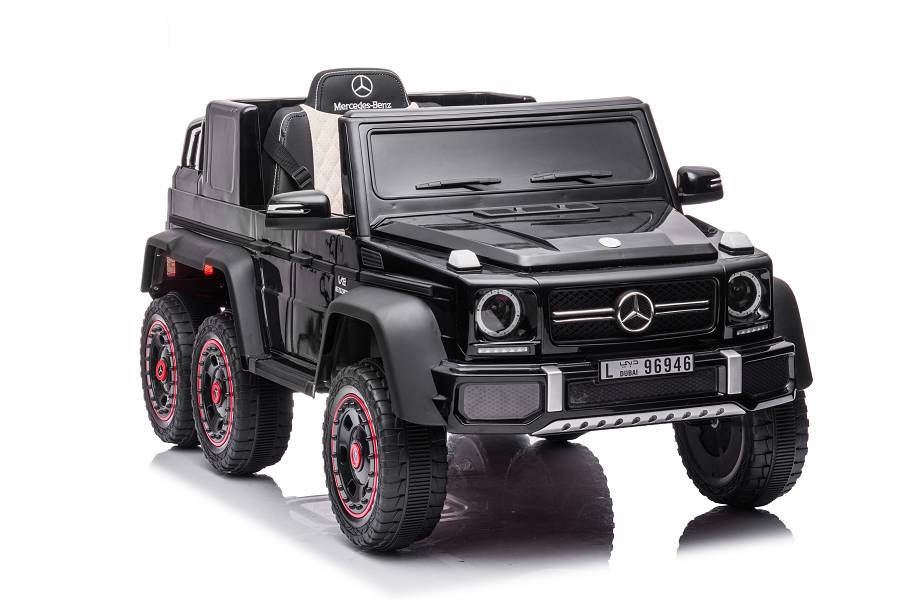 Elektro Kinderfahrzeug "Mercedes G63 AMG 6x6" - lizenziert - 12V7AH Akku + 2,4Ghz+Ledersitz+EVA-Schwarz – Bild 3