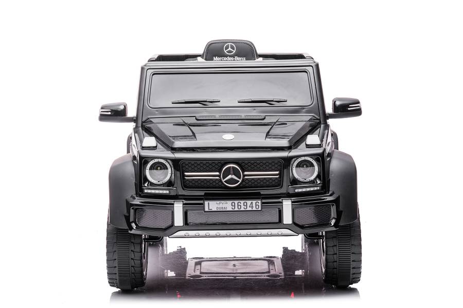Elektro Kinderfahrzeug "Mercedes G63 AMG 6x6" - lizenziert - 12V7AH Akku + 2,4Ghz+Ledersitz+EVA-Schwarz – Bild 6