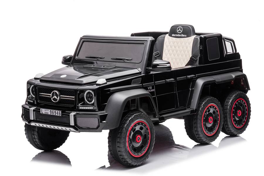 Elektro Kinderfahrzeug "Mercedes G63 AMG 6x6" - lizenziert - 12V7AH Akku + 2,4Ghz+Ledersitz+EVA-Schwarz – Bild 7