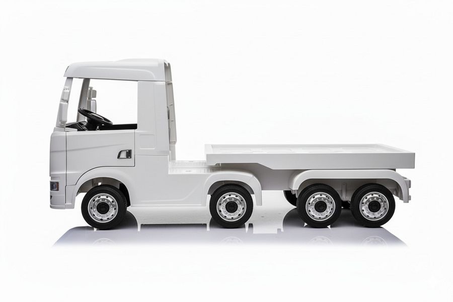 Elektro Kinder -LKW "SCANIA R Series" – 4-Motoren, 2x12V Akku, 2.4G, EVA-Reifen, Ledersitz, mit Hänger – Bild 7
