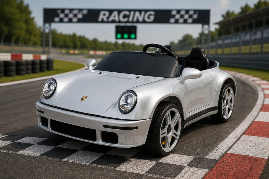 Kinder Elektroauto Porsche RUF 24V Lackiert – 2-Sitzer mit Brushless-Power, Wechselakku & EVA-Reifen – Bild 8