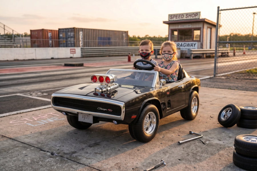 Kinder Elektroauto Dodge Charger 24V – 2-Sitzer Muscle Car mit Bluetooth & Sound-Effekten – Bild 11