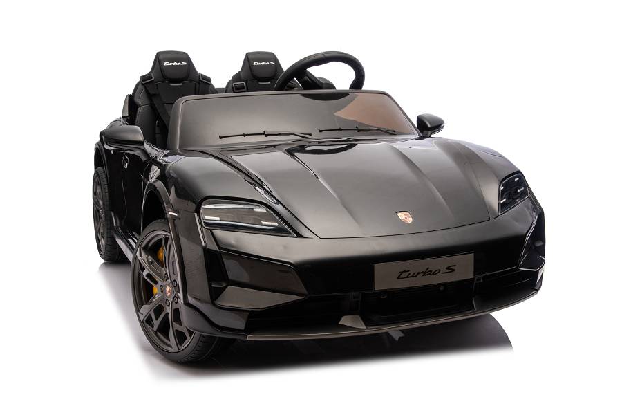 Elektro Kinderauto "Porsche Taycan Turbo S“ – Lizenziert – 24V Akku, 2,4Ghz, MP3+Ledersitz+EVA – Bild 2