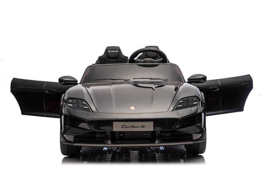 Elektro Kinderauto "Porsche Taycan Turbo S“ – Lizenziert – 24V Akku, 2,4Ghz, MP3+Ledersitz+EVA – Bild 4
