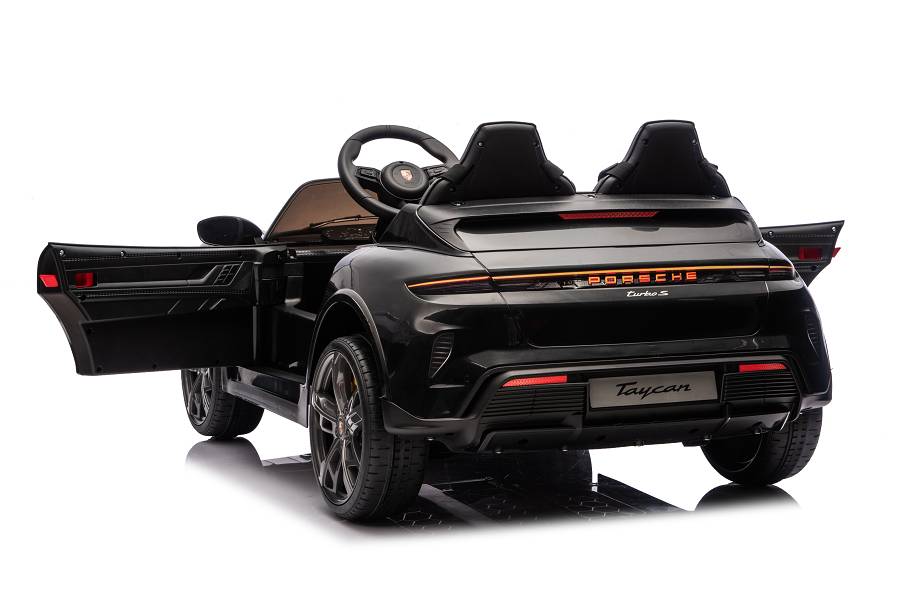 Elektro Kinderauto "Porsche Taycan Turbo S“ – Lizenziert – 24V Akku, 2,4Ghz, MP3+Ledersitz+EVA – Bild 6