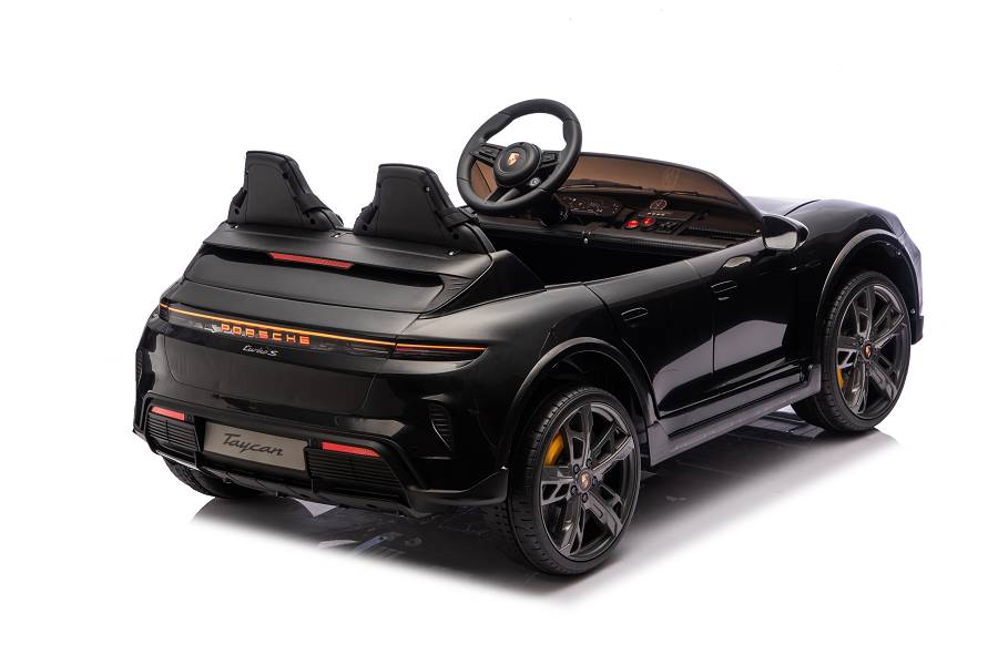 Elektro Kinderauto "Porsche Taycan Turbo S“ – Lizenziert – 24V Akku, 2,4Ghz, MP3+Ledersitz+EVA – Bild 14