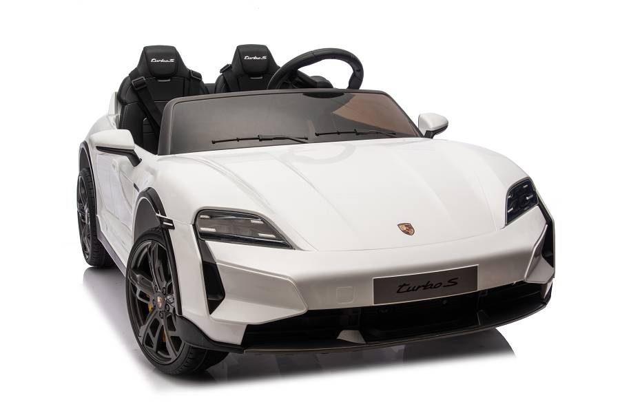 Elektro Kinderauto "Porsche Taycan Turbo S“ – Lizenziert – 24V Akku, 2,4Ghz, MP3+Ledersitz+EVA