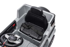 Kinderfahrzeug - Elektro Auto "Mercedes G63 AMG" - Lizenziert - 12V7AH Akku,2 Motoren- 2,4Ghz Fernsteuerung, MP3+Ledersitz+EVA-Silber – Bild 12