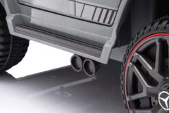Kinderfahrzeug - Elektro Auto "Mercedes G63 AMG" - Lizenziert - 12V7AH Akku,2 Motoren- 2,4Ghz Fernsteuerung, MP3+Ledersitz+EVA-Silber – Bild 16