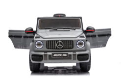 Kinderfahrzeug - Elektro Auto "Mercedes G63 AMG" - Lizenziert - 12V7AH Akku,2 Motoren- 2,4Ghz Fernsteuerung, MP3+Ledersitz+EVA-Silber – Bild 3