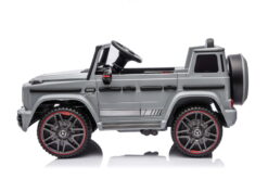 Kinderfahrzeug - Elektro Auto "Mercedes G63 AMG" - Lizenziert - 12V7AH Akku,2 Motoren- 2,4Ghz Fernsteuerung, MP3+Ledersitz+EVA-Silber – Bild 4