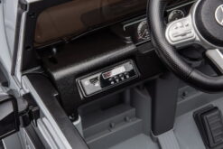 Kinderfahrzeug - Elektro Auto "Mercedes G63 AMG" - Lizenziert - 12V7AH Akku,2 Motoren- 2,4Ghz Fernsteuerung, MP3+Ledersitz+EVA-Silber – Bild 7