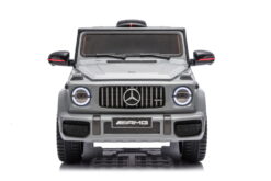 Kinderfahrzeug - Elektro Auto "Mercedes G63 AMG" - Lizenziert - 12V7AH Akku,2 Motoren- 2,4Ghz Fernsteuerung, MP3+Ledersitz+EVA-Silber – Bild 9