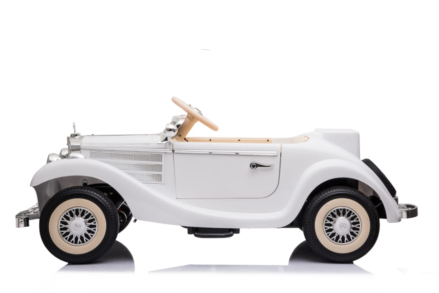 Elektro Kinderfahrzeug - Kinderauto "Mercedes 540K" Oldtimer - lizenziert - 12V7AH, Allrad- 2,4Ghz Fernsteuerung, MP3, Ledersitz+EVA – Bild 2