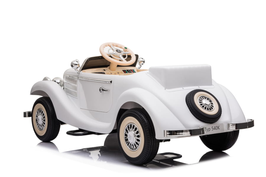 Elektro Kinderfahrzeug - Kinderauto "Mercedes 540K" Oldtimer - lizenziert - 12V7AH, Allrad- 2,4Ghz Fernsteuerung, MP3, Ledersitz+EVA – Bild 9