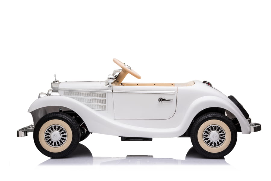 Elektro Kinderfahrzeug - Kinderauto "Mercedes 540K" Oldtimer - lizenziert - 12V7AH, Allrad- 2,4Ghz Fernsteuerung, MP3, Ledersitz+EVA – Bild 8