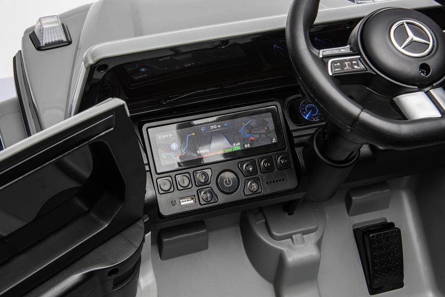 Elektro Kinderfahrzeug – Mercedes AMG G580 - 24V Allrad, 2,4Ghz, Bluetooth+MP3+Ledersitz+EVA – Bild 18